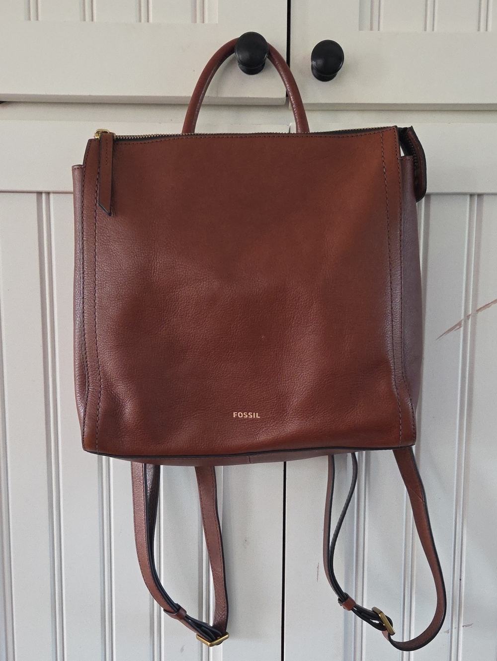Fossil Parker Leather Backpack Bag